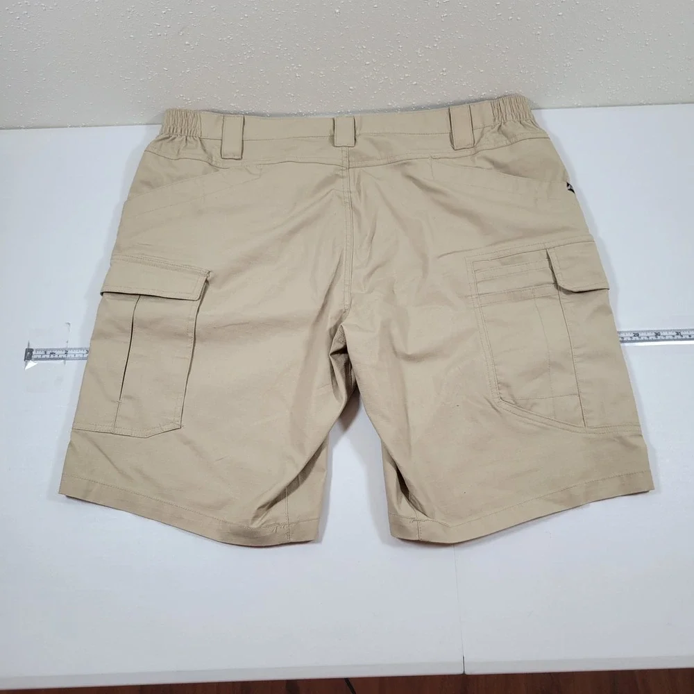 CQR Tactical Cargo Shorts Mens 38 Tan Excellent Ripstop‎ Hiking Work Utility